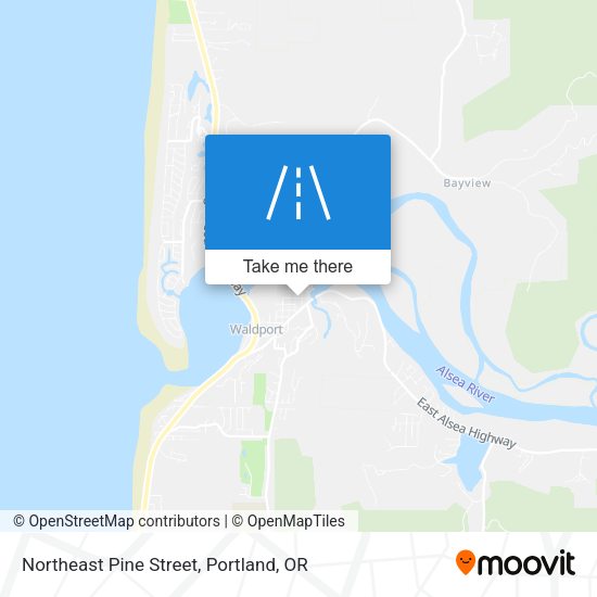 Mapa de Northeast Pine Street