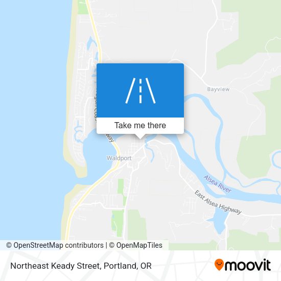 Northeast Keady Street map
