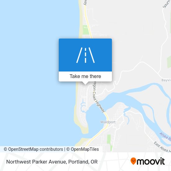 Northwest Parker Avenue map