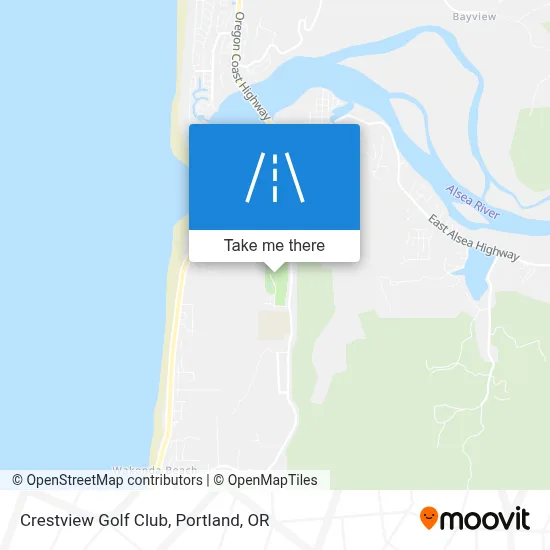 Crestview Golf Club map