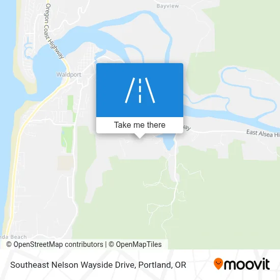 Southeast Nelson Wayside Drive map