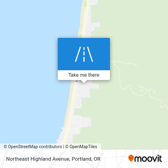 Mapa de Northeast Highland Avenue