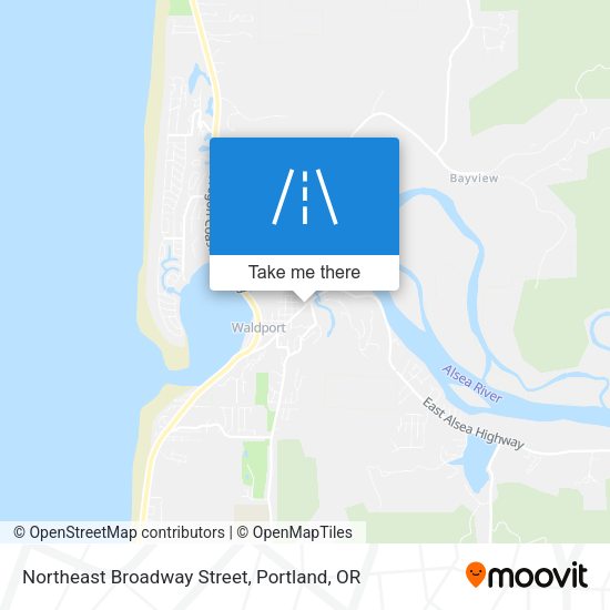 Northeast Broadway Street map