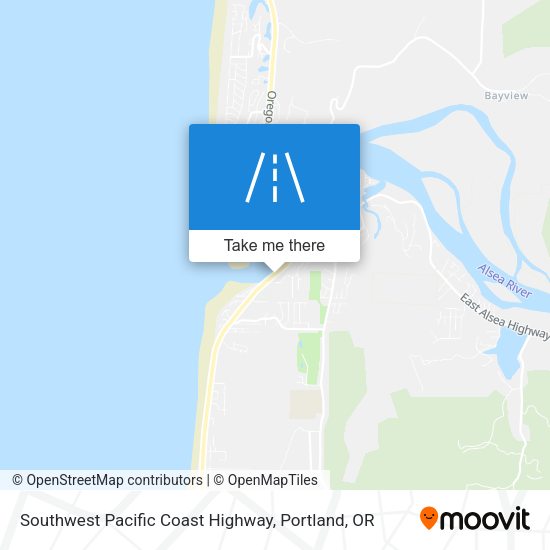 Mapa de Southwest Pacific Coast Highway