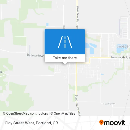 Clay Street West map