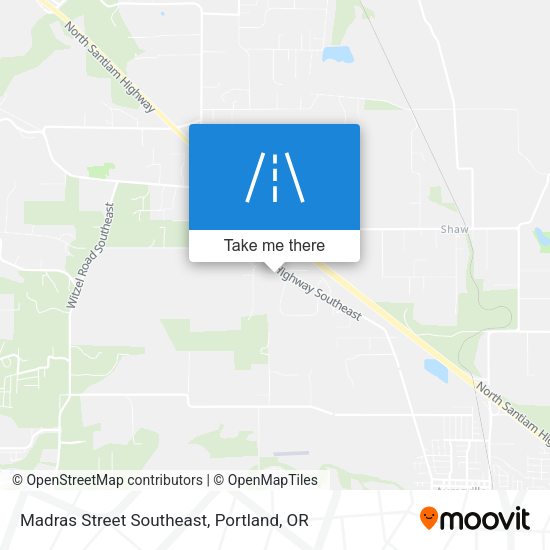 Mapa de Madras Street Southeast