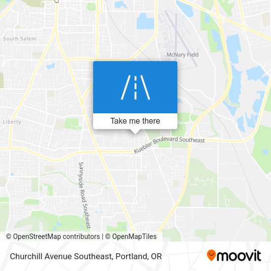 Churchill Avenue Southeast map