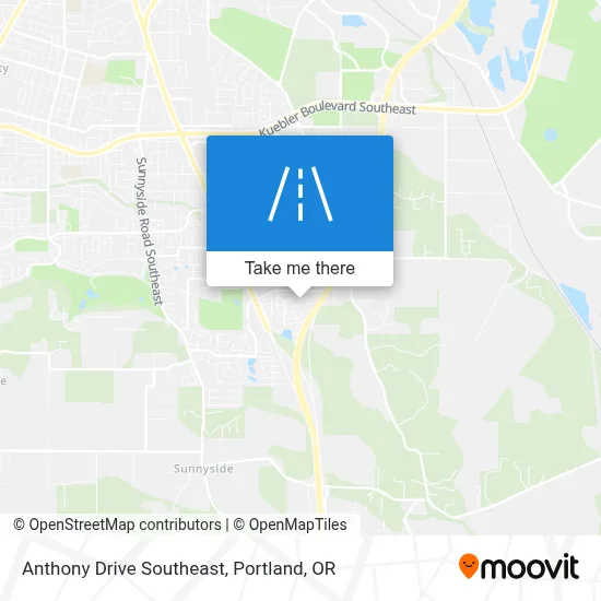Anthony Drive Southeast map