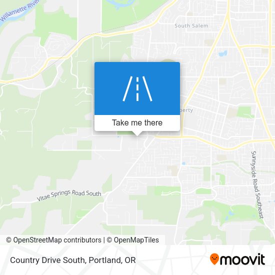 Country Drive South map