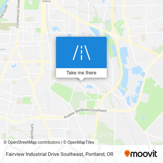 Fairview Industrial Drive Southeast map