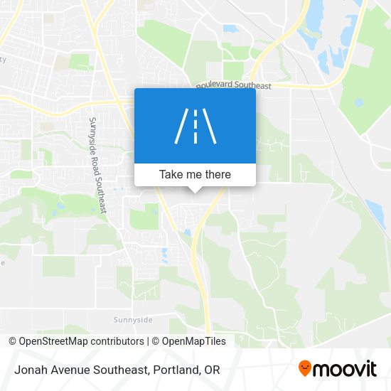 Jonah Avenue Southeast map
