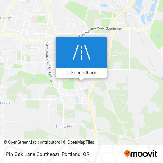 Mapa de Pin Oak Lane Southeast