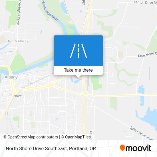 Mapa de North Shore Drive Southeast