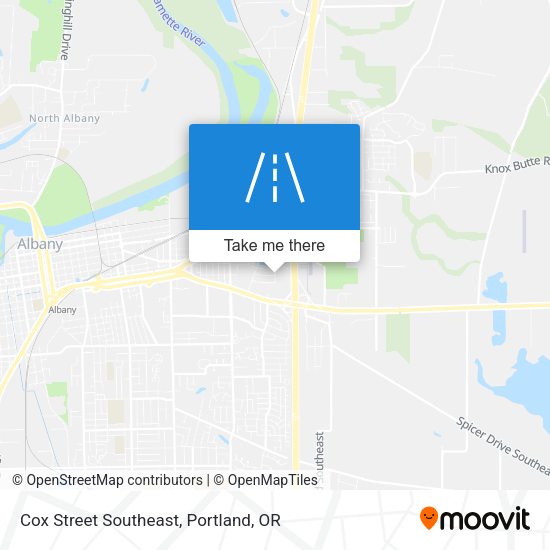 Cox Street Southeast map