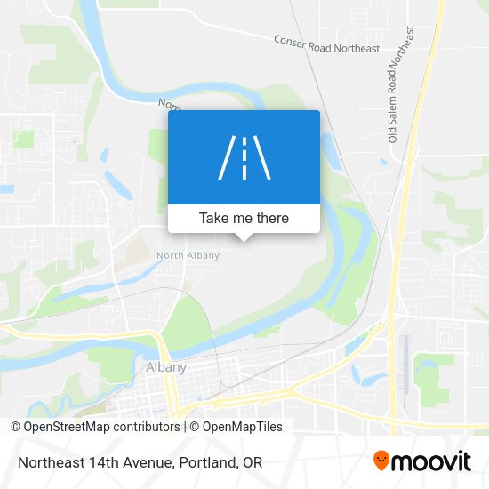 Northeast 14th Avenue map