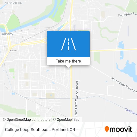 College Loop Southeast map