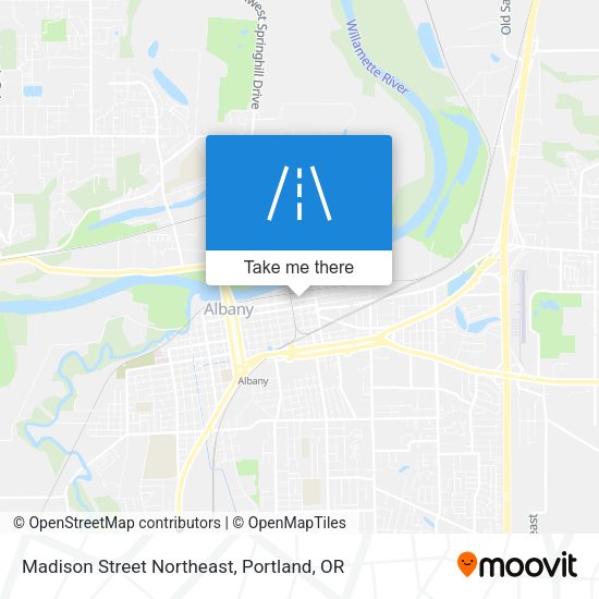 Mapa de Madison Street Northeast