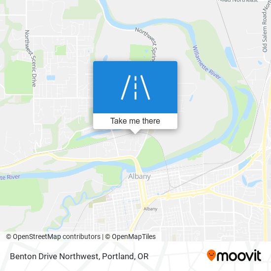 Benton Drive Northwest map