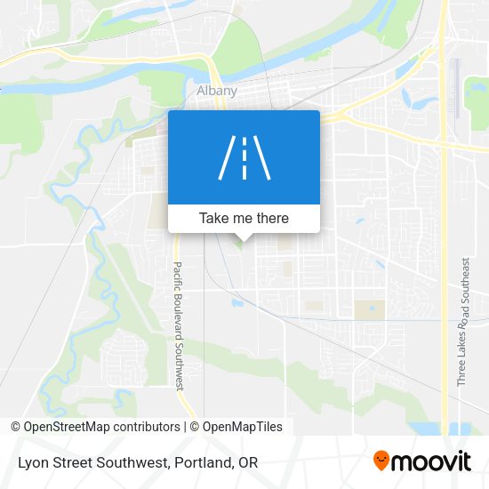 Lyon Street Southwest map