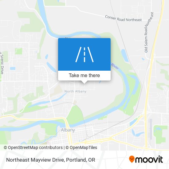 Northeast Mayview Drive map