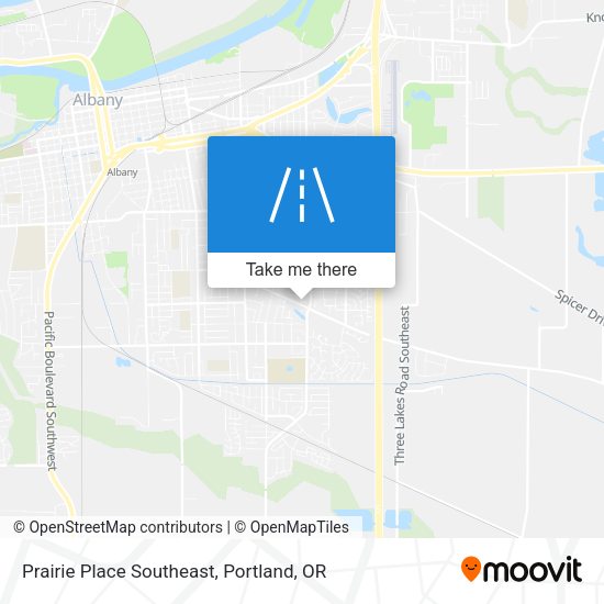 Mapa de Prairie Place Southeast