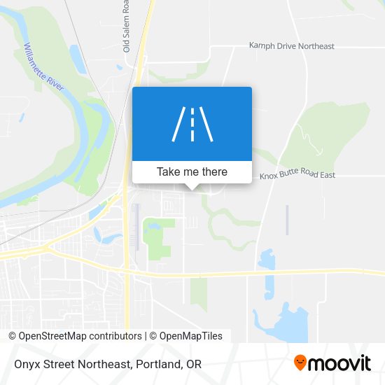 Onyx Street Northeast map