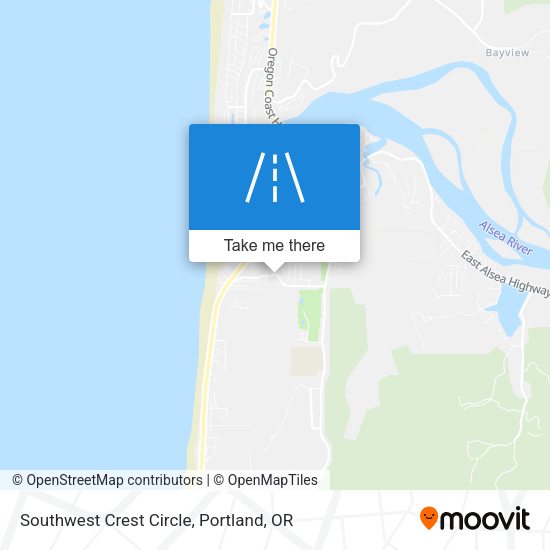 Mapa de Southwest Crest Circle