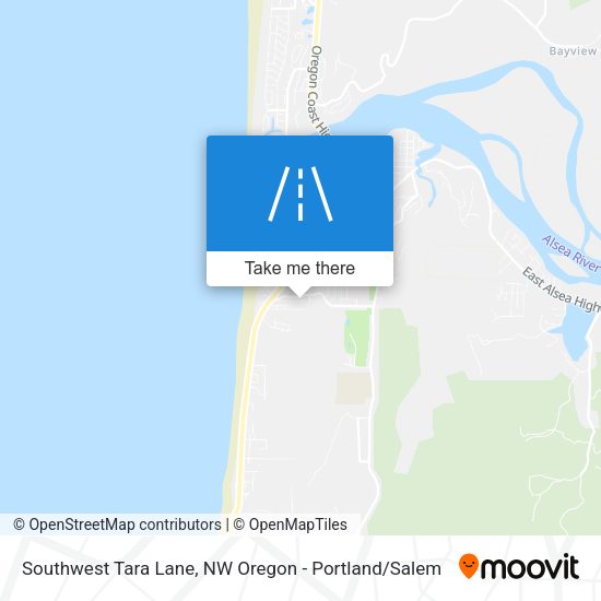 Mapa de Southwest Tara Lane