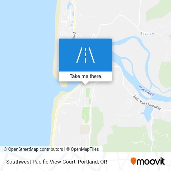 Southwest Pacific View Court map