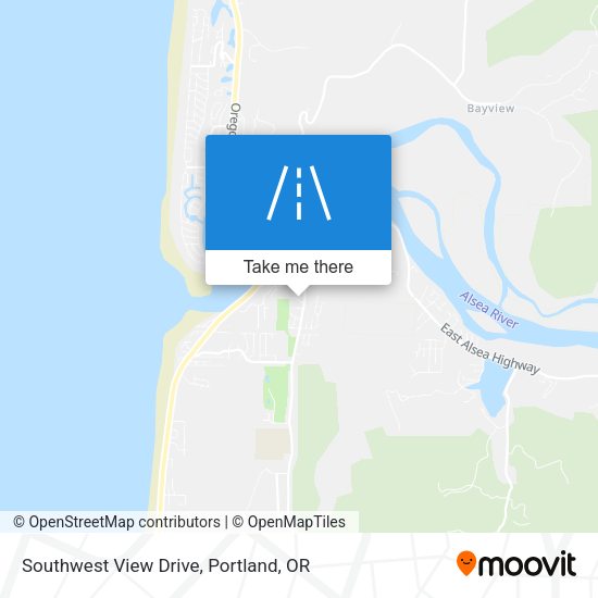 Southwest View Drive map