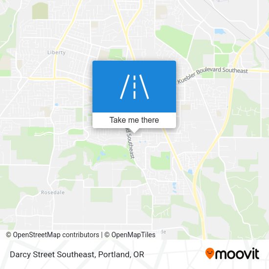 Darcy Street Southeast map