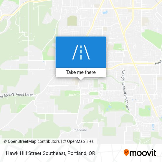 Mapa de Hawk Hill Street Southeast