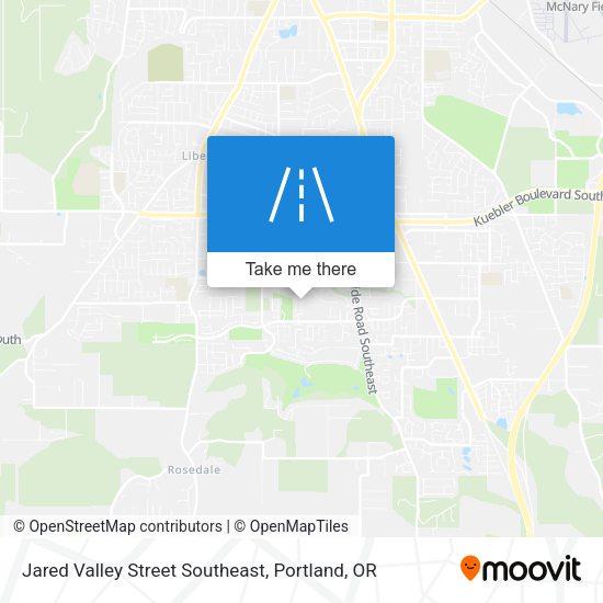 Jared Valley Street Southeast map