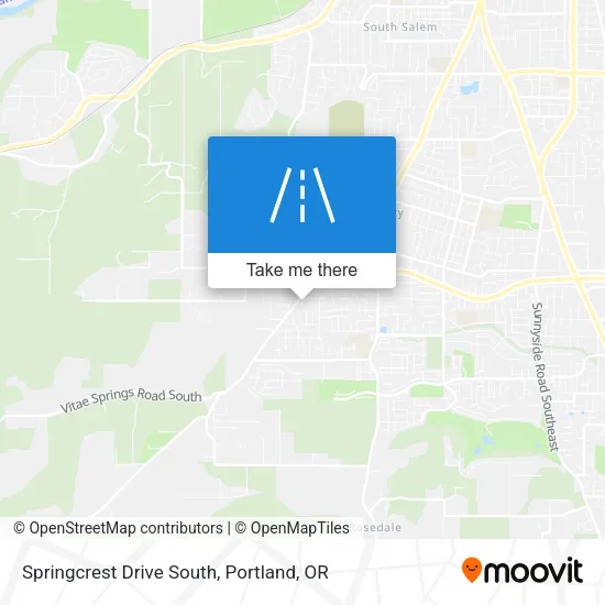 Springcrest Drive South map