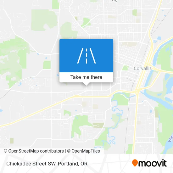 Chickadee Street SW map