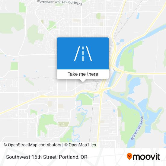 Southwest 16th Street map