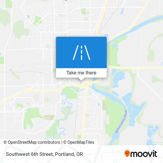 Southwest 6th Street map