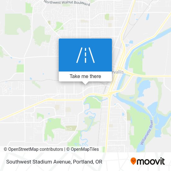 Mapa de Southwest Stadium Avenue