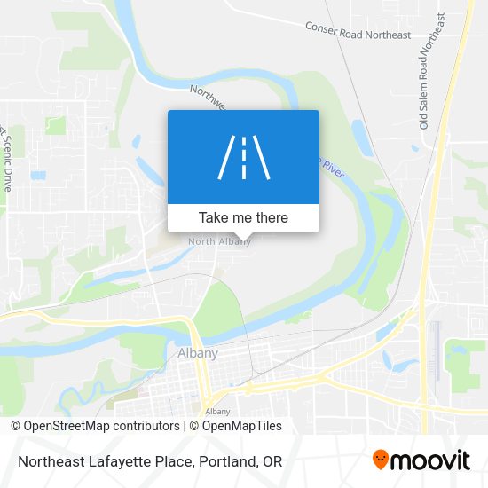 Northeast Lafayette Place map