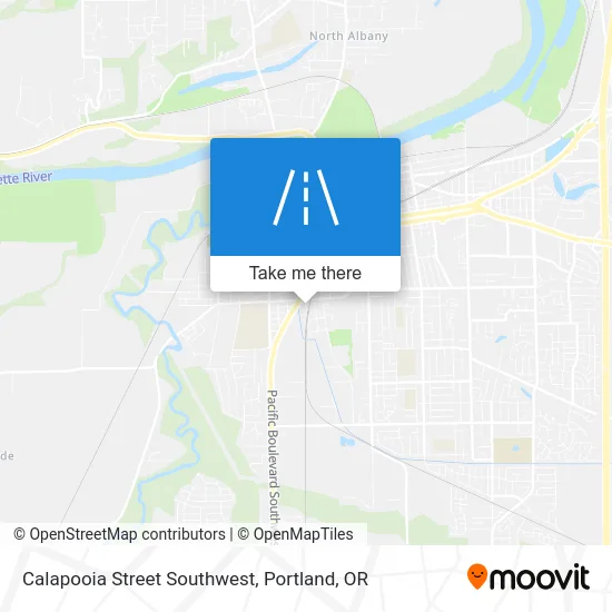 Calapooia Street Southwest map