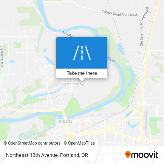 Mapa de Northeast 13th Avenue