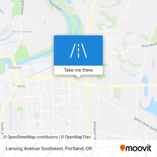 Lansing Avenue Southeast map