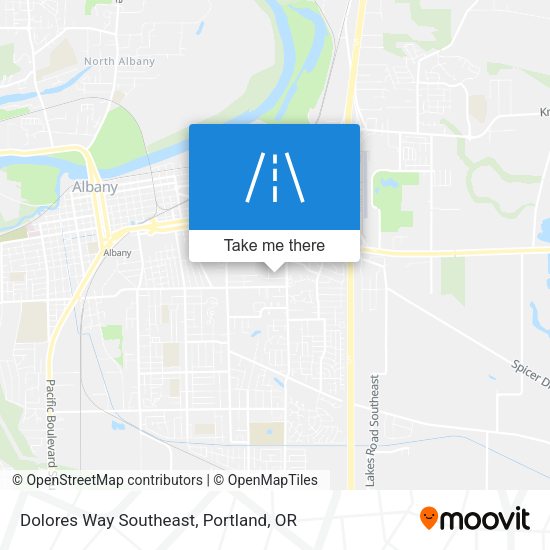 Mapa de Dolores Way Southeast