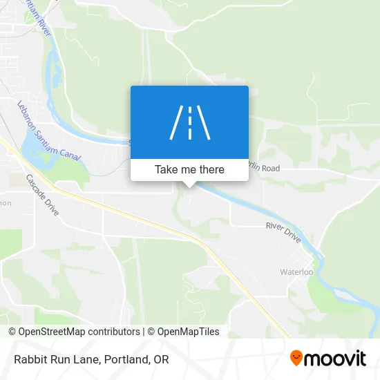 Rabbit Run Lane map