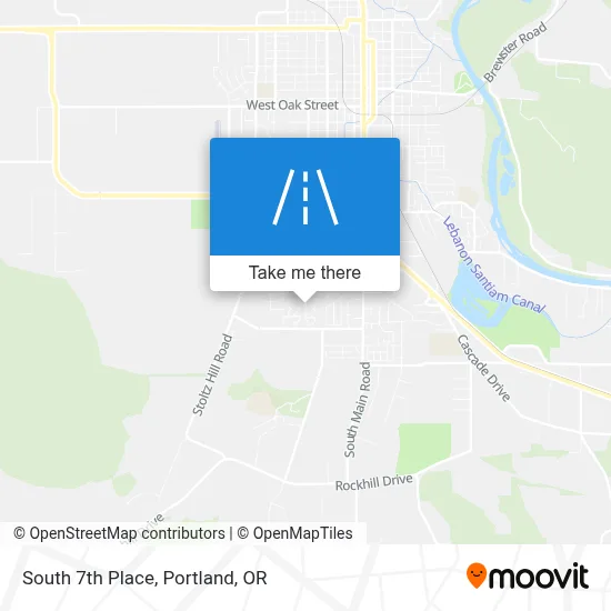 South 7th Place map