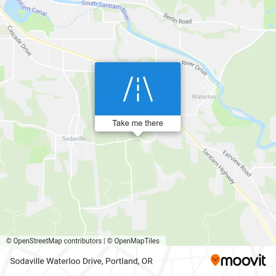 Sodaville Waterloo Drive map