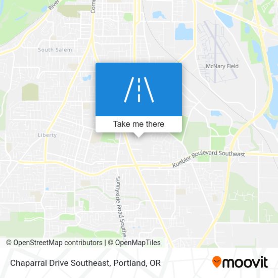 Chaparral Drive Southeast map