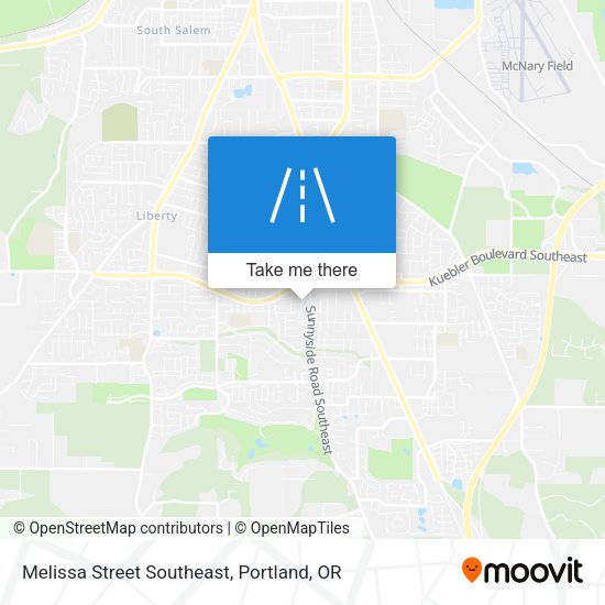 Melissa Street Southeast map