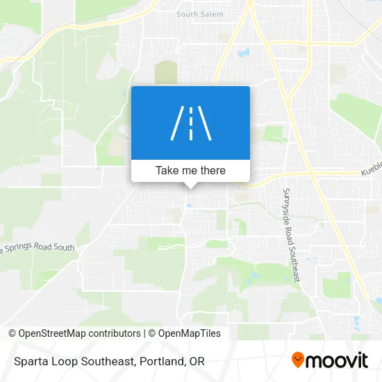 Sparta Loop Southeast map