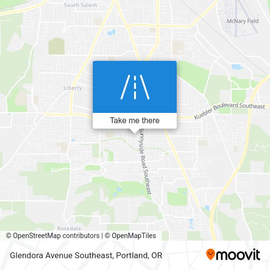 Mapa de Glendora Avenue Southeast